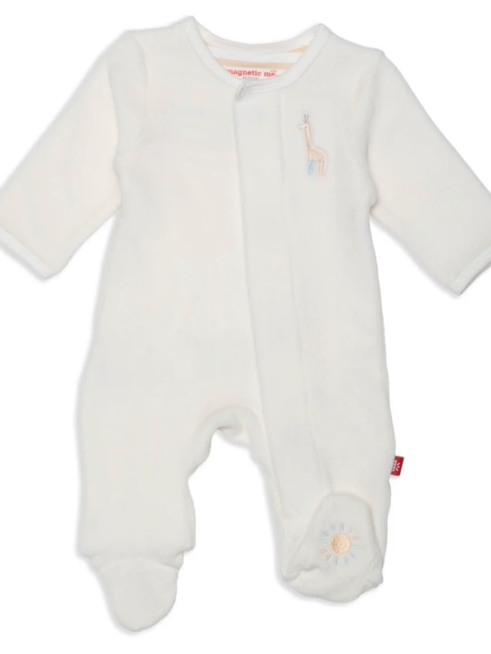 Magnetic Me Rainbow Dreams Velour Footie, 0-3M